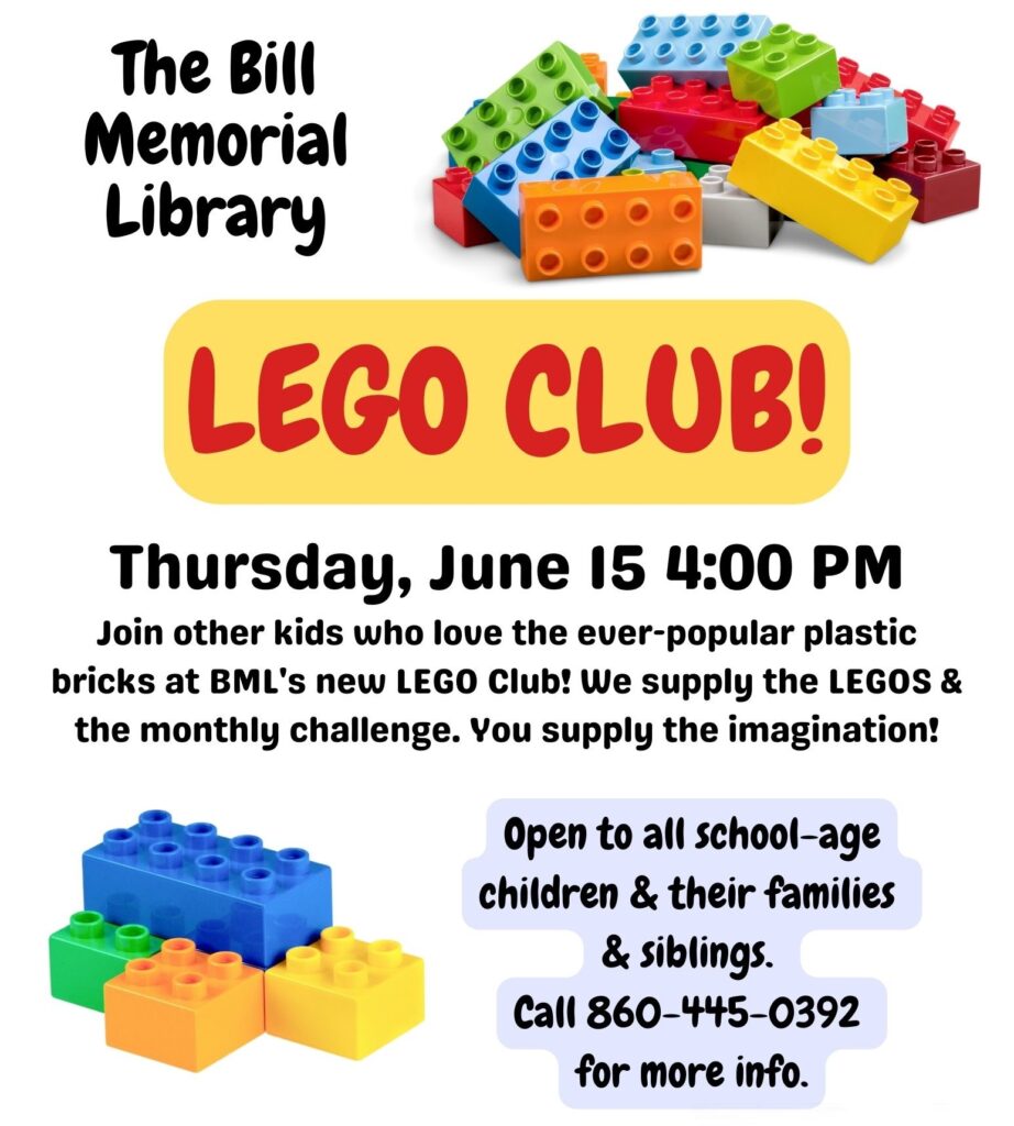 2023 June Lego Club BILL MEMORIAL LIBRARY